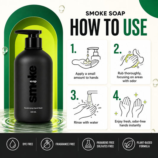 500mL SMOKE SOAP Liquid Deodorizing Hand Wash