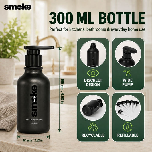 300mL SMOKE SOAP Liquid Deodorizing Hand Wash