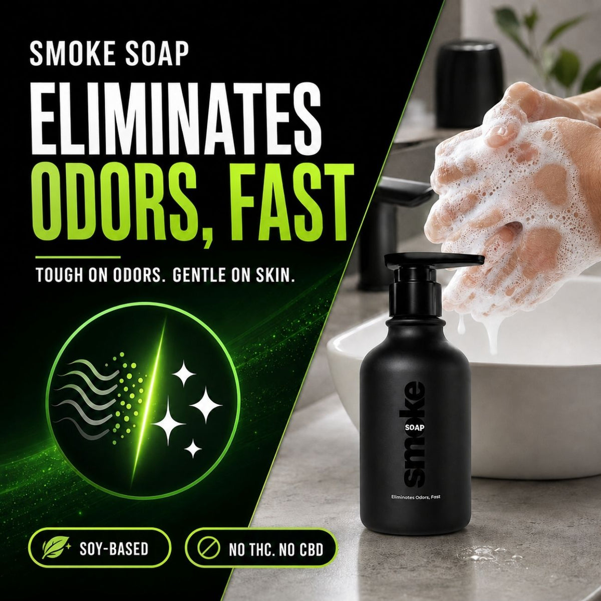 500mL SMOKE SOAP Liquid Deodorizing Hand Wash