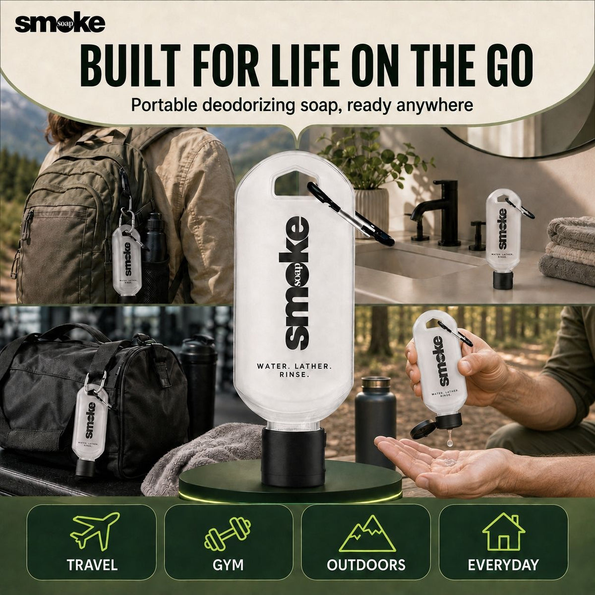 30mL To-Go Keychain Bottle (Refillable)