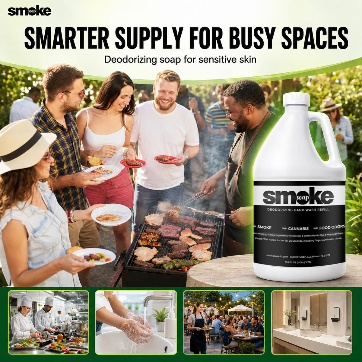 SMOKE SOAP Liquid Deodorizing Hand Wash Refill